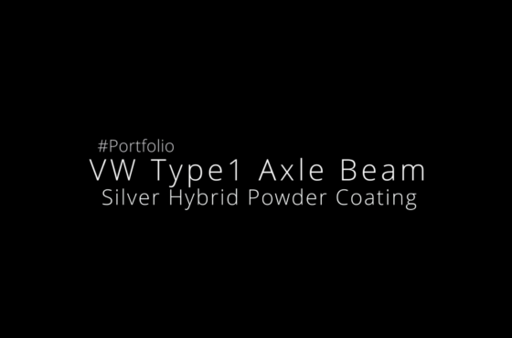VW Type1 Axle Beam / Silver Hybrid Powder Coating