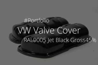 VW OG Valve Cover / RAL9005 Jet Black Gross45% Powder Coating